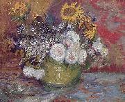 Vincent Van Gogh Stilleben mit Rosen und Sonnenblumen oil painting reproduction